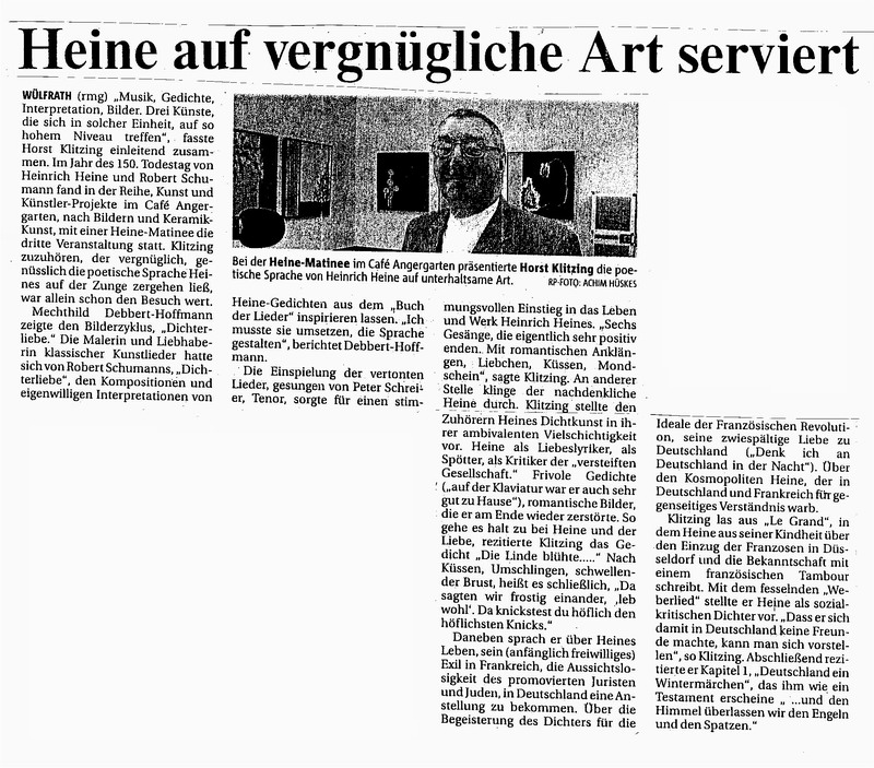 Heine auf verngügliche Art serviert