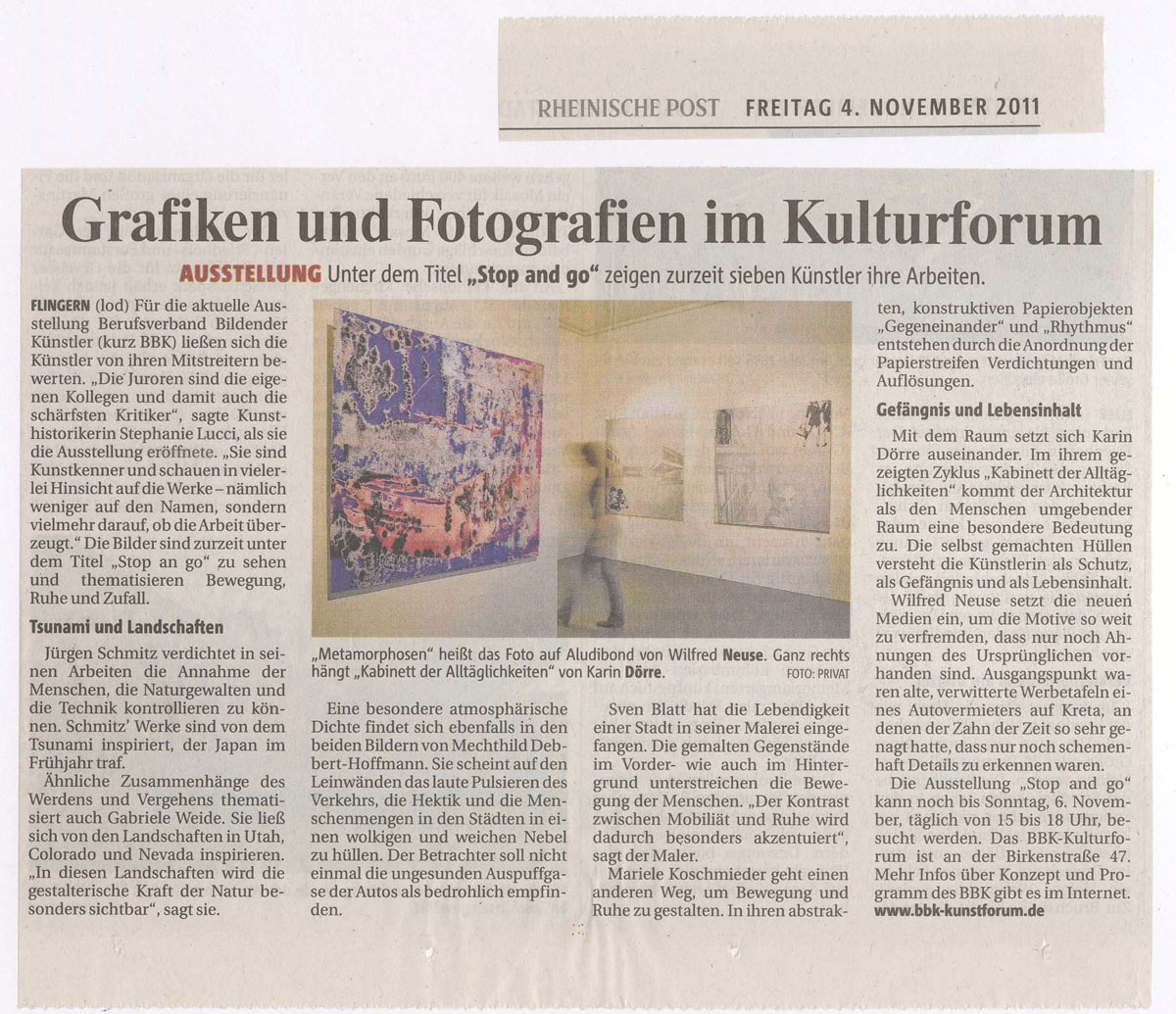 Grafiken und Fotografien im Kulturforum