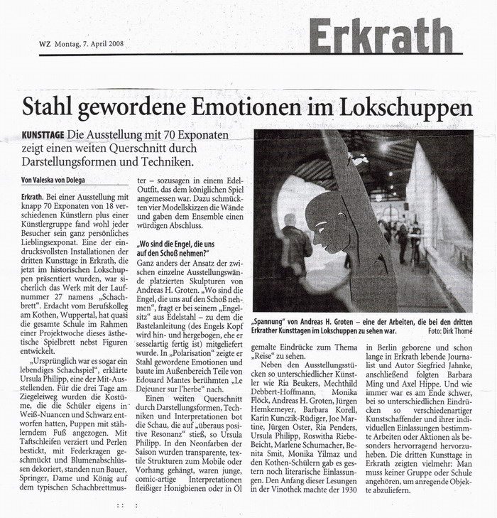 Stahl gewordene Emotionen im Lokschuppen